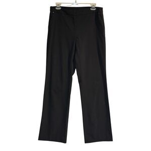Anne Klein Black Dress Pants Women Size 6 Straight Leg Career